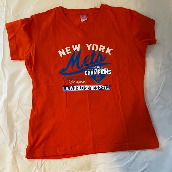 Bright orange New York Mets National League Champions 2015 shirt